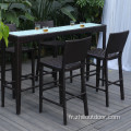 Bistro French Bistro Cafe Bamboo Rattan Counter Bar Tabouret